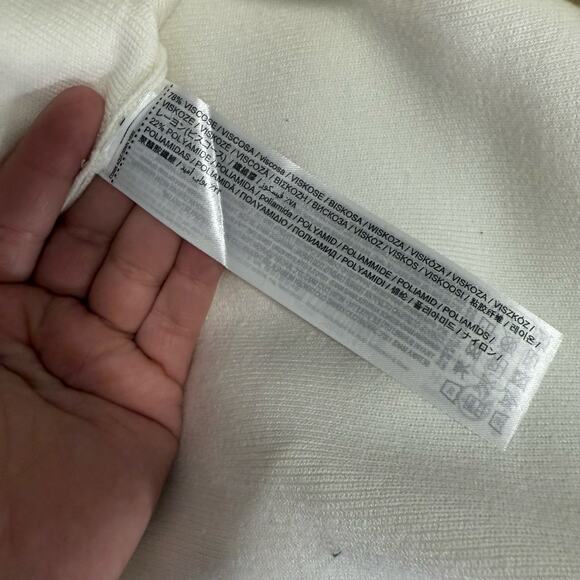 Mango Women's Flared Knitted Skirt, White, S - Picture 4 of 4